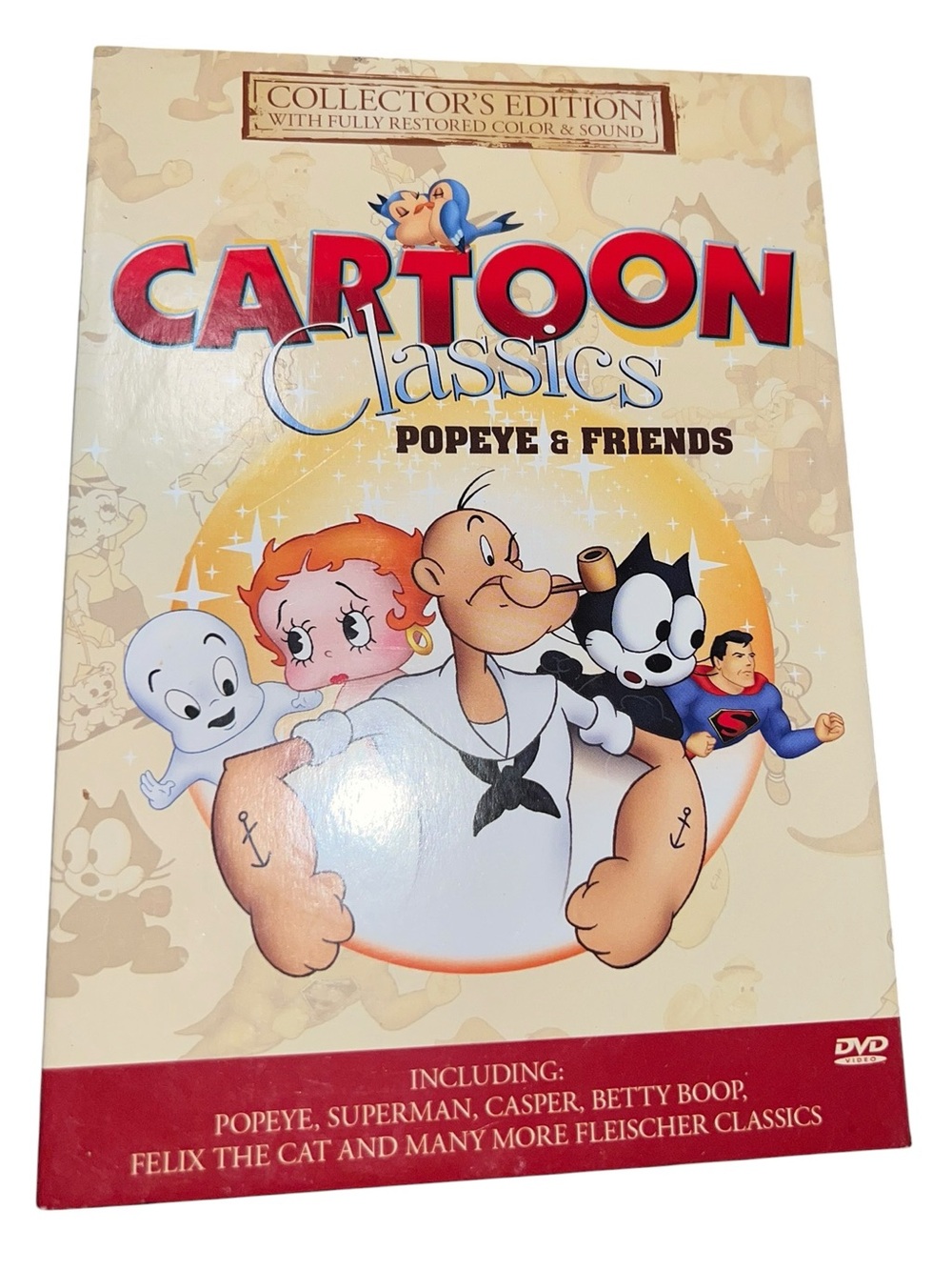 Cartoon Classics Popeye & Friends 5 Disc DVD Set Betty Boop Felix Superman VTG